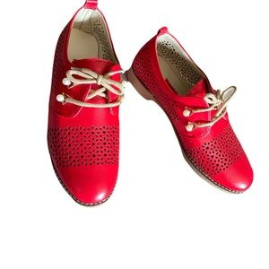 Brand new Red cute loafer 👞 with pearls